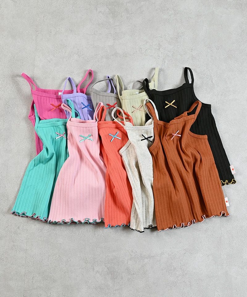 無地リブキャミソール ｜ トップス ｜ 子供服のセレクトショップ
