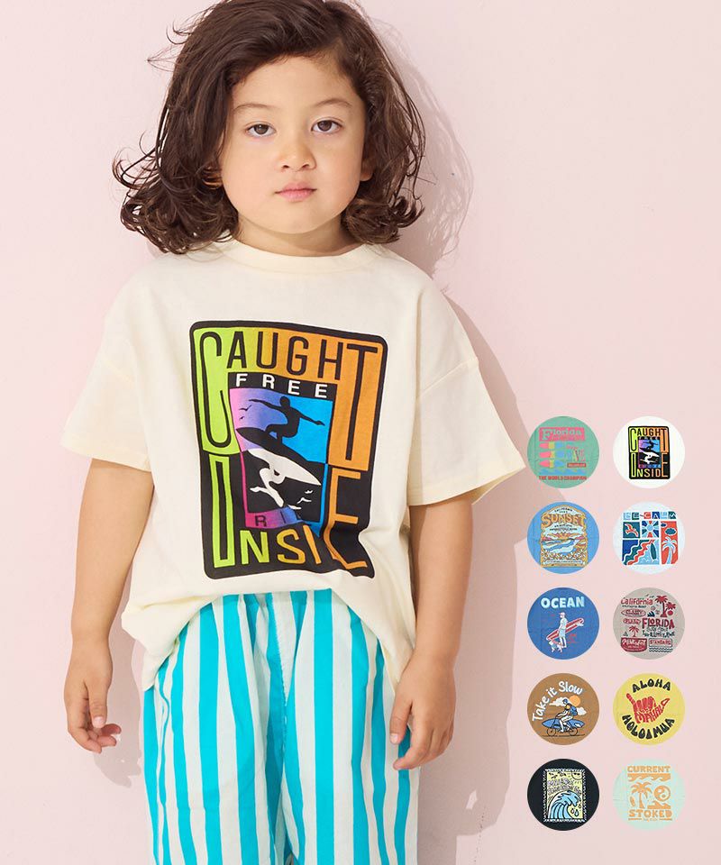 サーフプリントTシャツ ｜ トップス ｜ 子供服のセレクトショップ