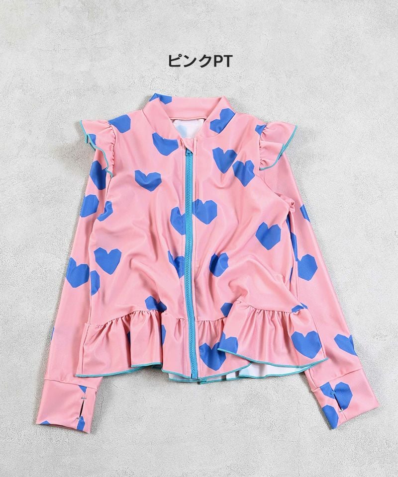 OUTLET】girl'sZIPラッシュガード ｜ 水着・プールグッズ ｜ 子供服の