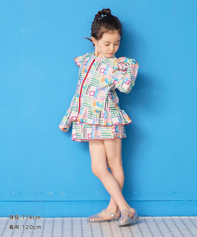 girl'sZIPラッシュガード ｜ 水着・プールグッズ ｜ 子供服のセレクト