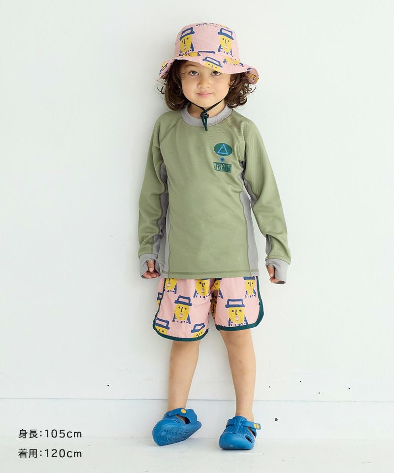 Albinoandpretoラッシュガード 100cm グレーと緑　2枚 プルオーバーラッシュガード ｜ 水着・プールグッズ ｜ 子供服の