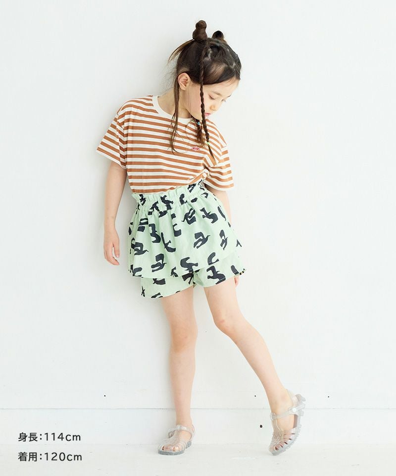 OUTLET】サッカーソウガラフリルキュロットパンツ ｜ ボトムス ｜ 子供