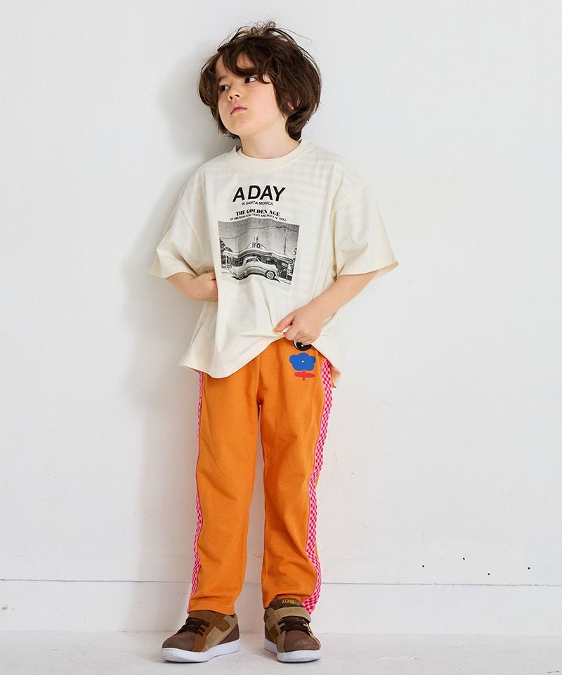 カノコサイドチェッカーラインパンツ ｜ ボトムス ｜ 子供服のセレクト