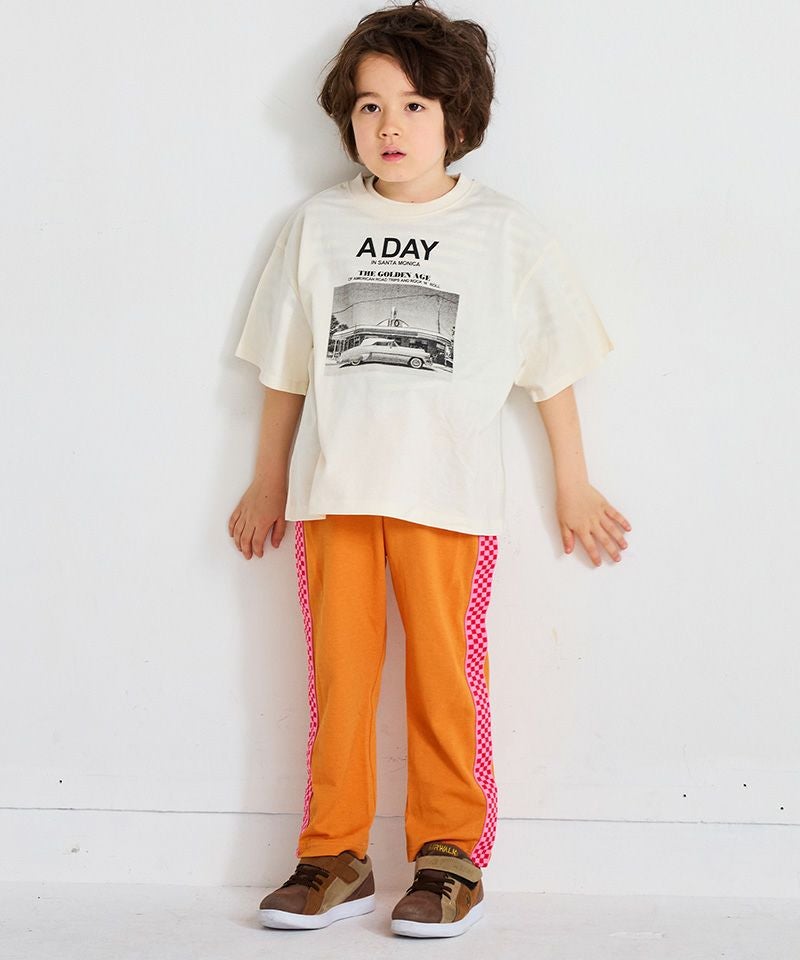 OUTLET】カノコサイドチェッカーラインパンツ ｜ ボトムス ｜ 子供服の