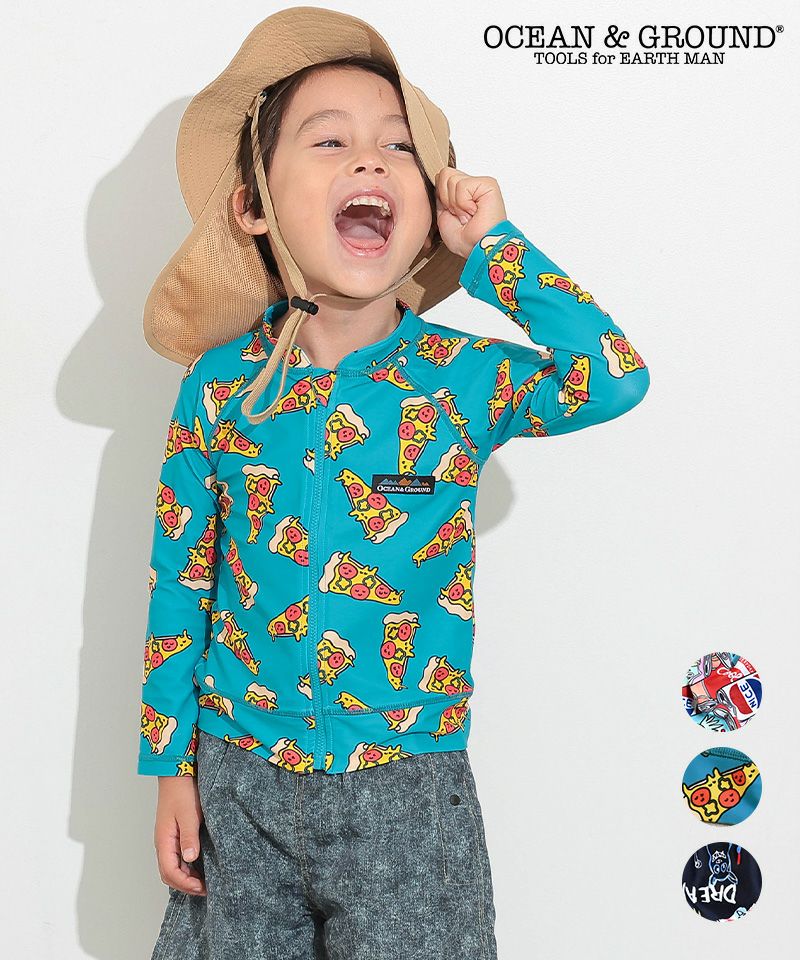 OUTLET】BOY'SソウガラZIPラッシュガード ｜ 水着・プールグッズ