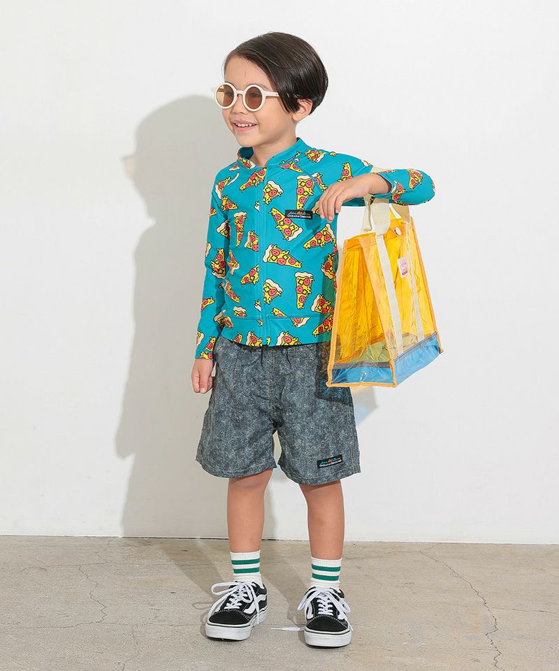 カラフルクラッシュの服 OUTLET】BOY'SソウガラZIPラッシュガード ｜ 水着・プールグッズ