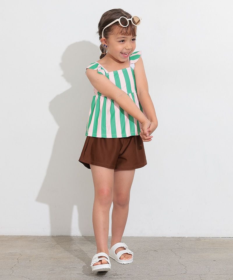 フリルショルダーセットアップ水着 ｜ 水着・プールグッズ ｜ 子供服の