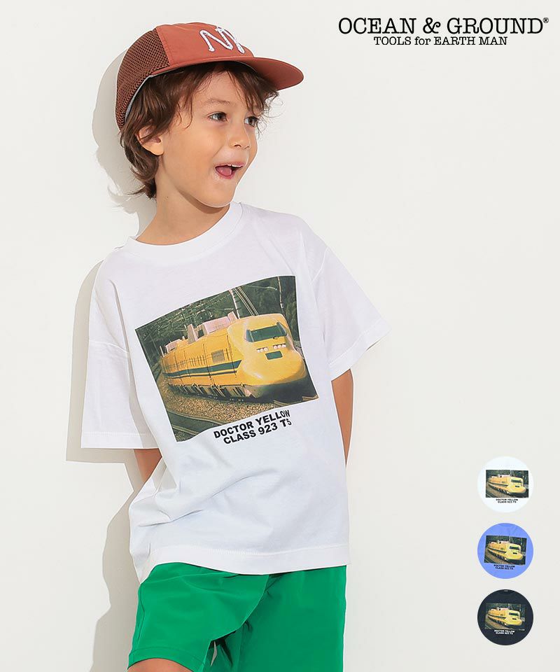 OUTLET】接触冷感ドクターイエローフォトプリントTシャツ ｜ トップス