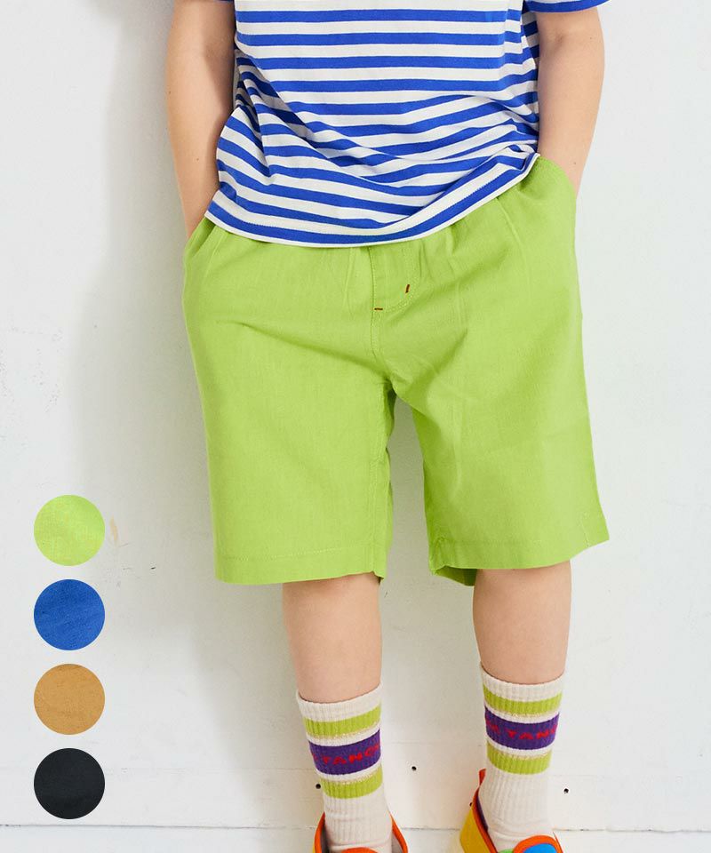 TIME SALE】コットンリネン6ブタケパンツ ｜ ボトムス ｜ 子供服の