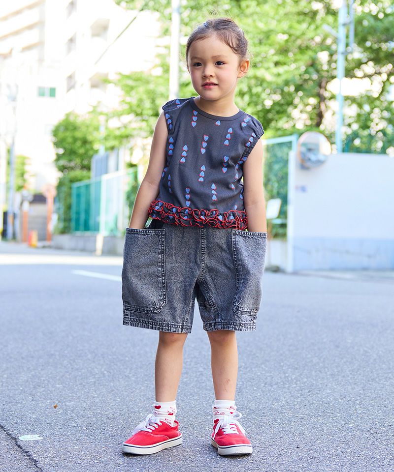 デニムクライミングビックポケットショートパンツ ｜ ボトムス ｜ 子供