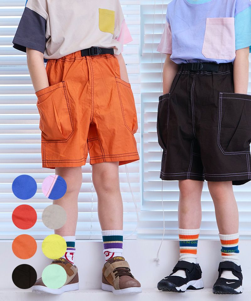 ポプリンビックポケットクライミングショートパンツ ｜ ボトムス