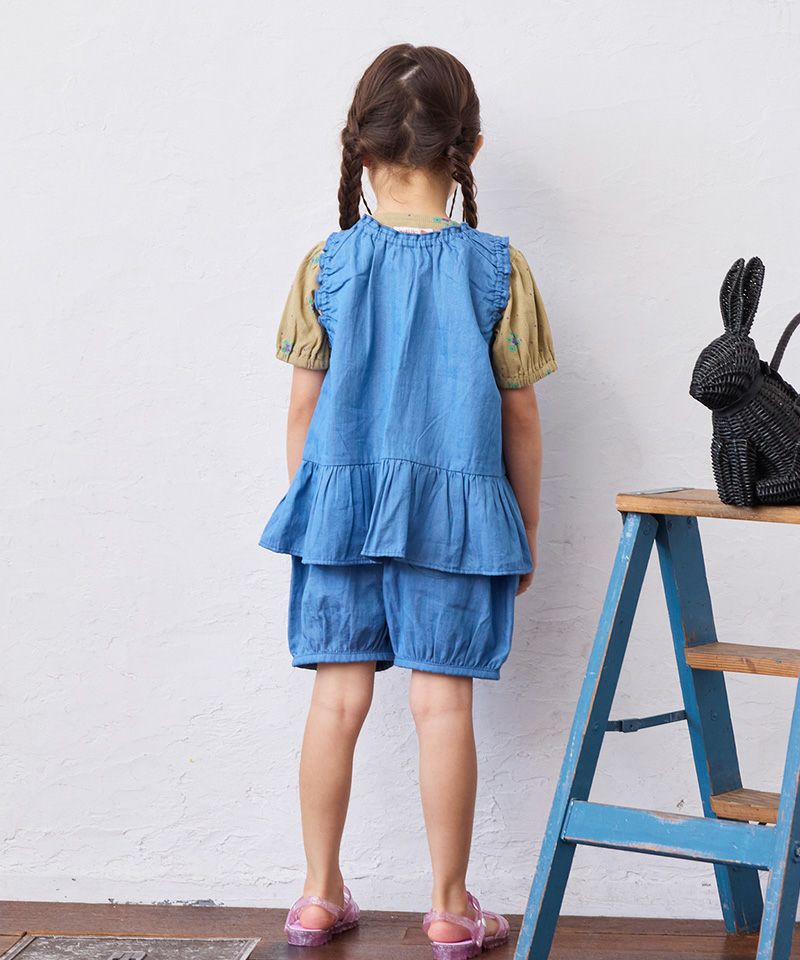 OUTLET】ノースリーブフリルチュニック ｜ トップス ｜ 子供服の