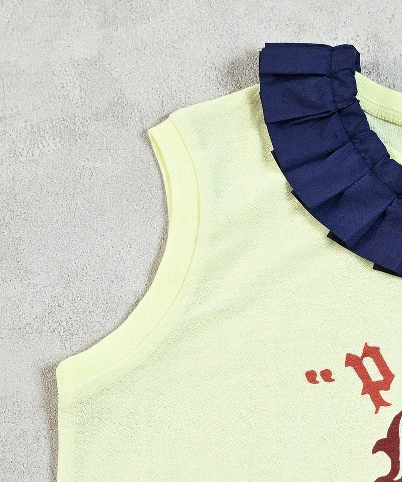 TIME SALE】【OUTLET】ナシジプリーツカラータンクトップ ｜ トップス
