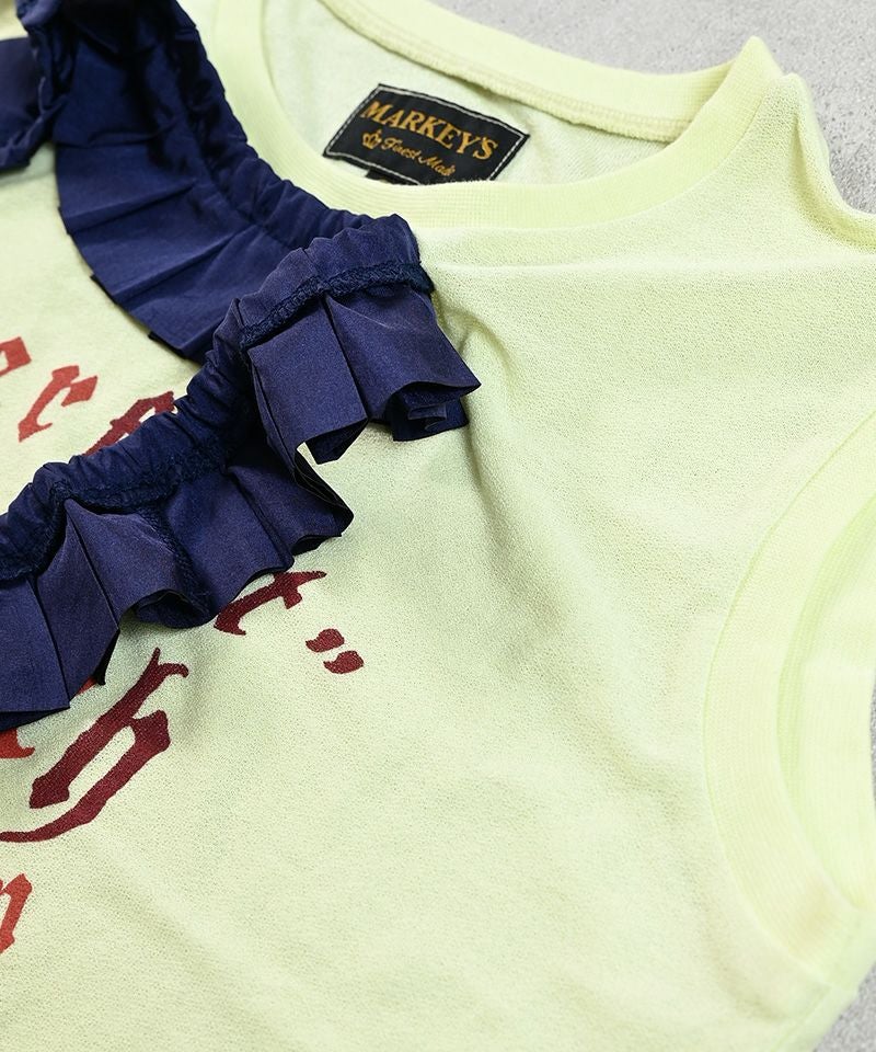 TIME SALE】【OUTLET】ナシジプリーツカラータンクトップ ｜ トップス