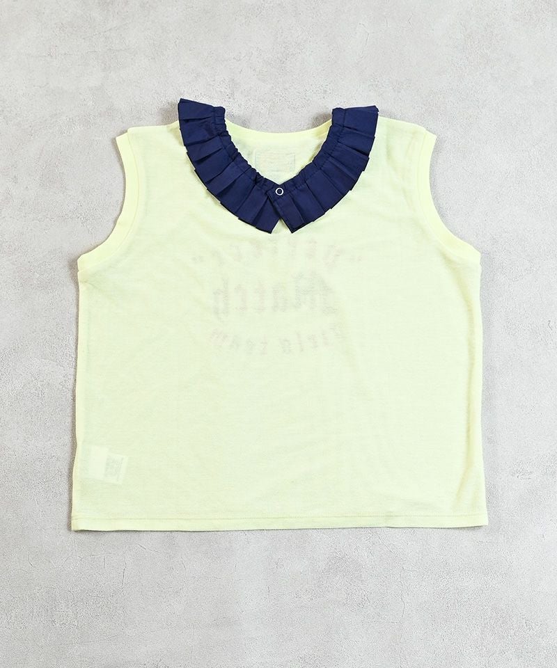 TIME SALE】【OUTLET】ナシジプリーツカラータンクトップ ｜ トップス