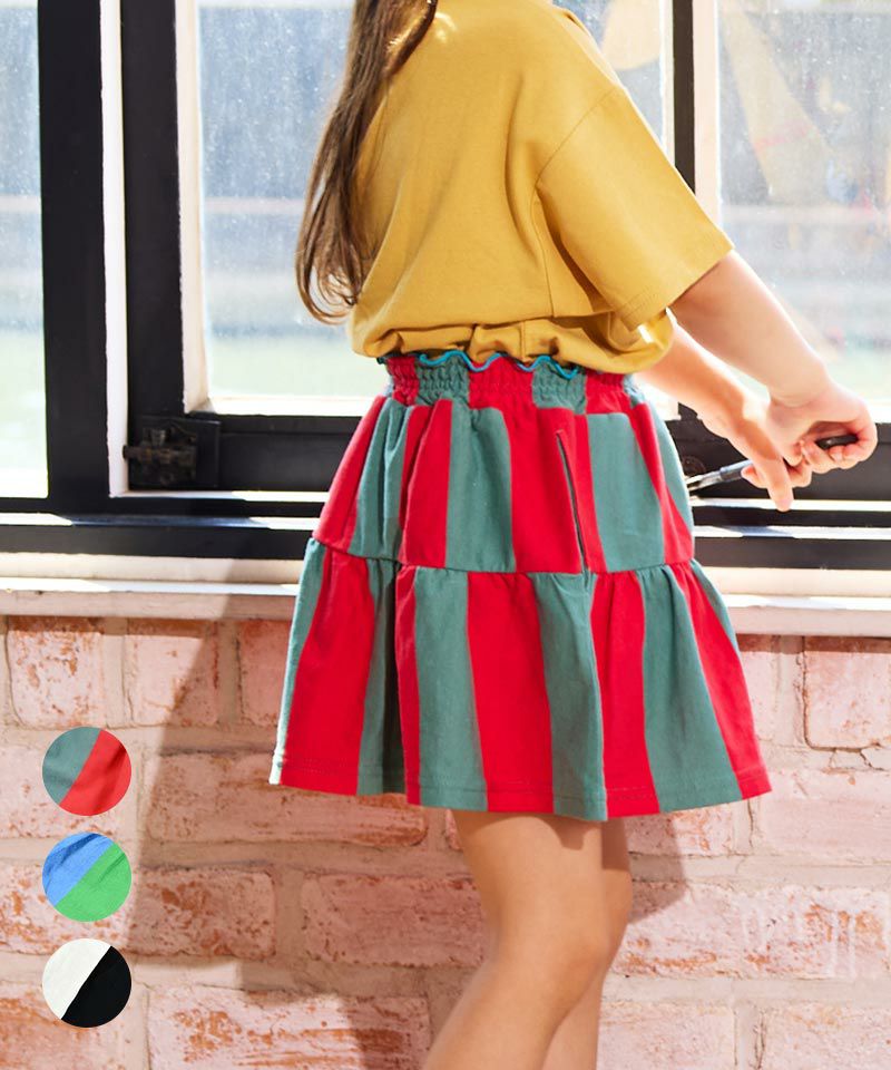 ストライプミニスカート ｜ ボトムス ｜ 子供服のセレクトショップ