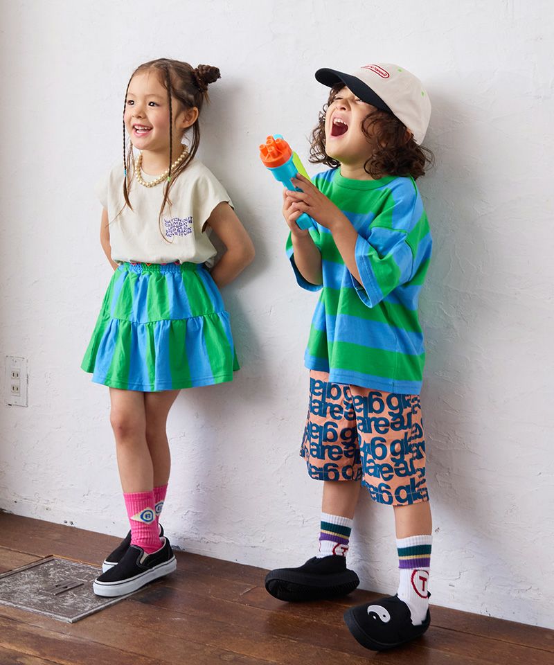 ストライプミニスカート ｜ ボトムス ｜ 子供服のセレクトショップ