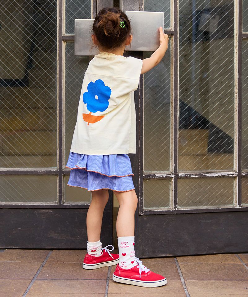 リブモチーフプリントキュロットパンツ ｜ ボトムス ｜ 子供服の