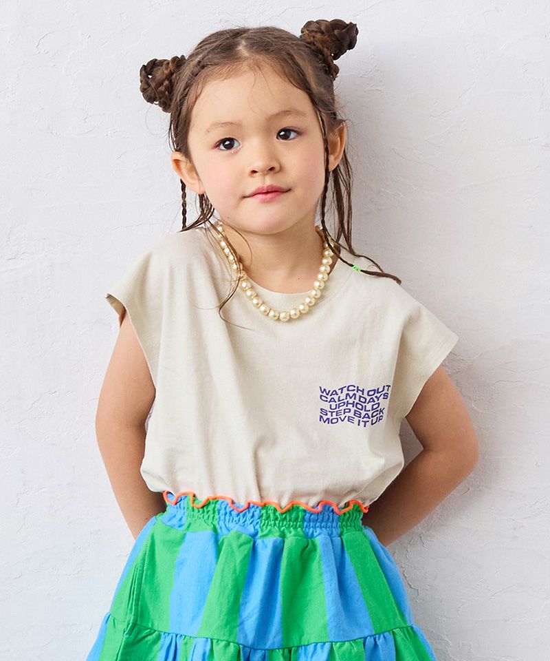 TIME SALE】ゼンゴプリントノースリーブTシャツ ｜ トップス ｜ 子供服