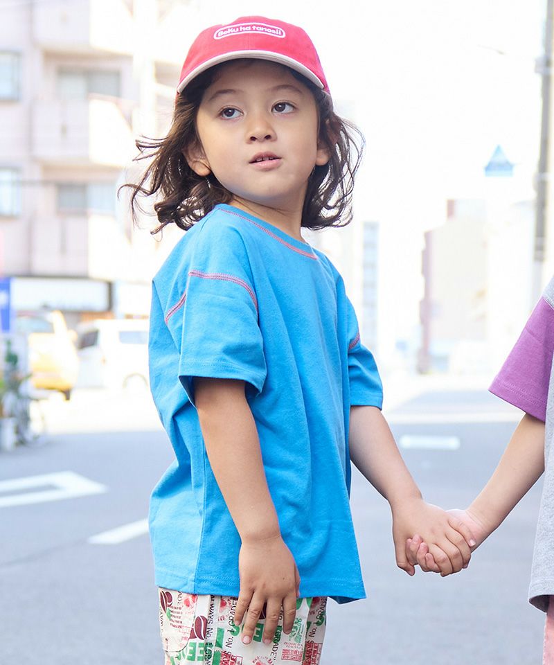 ハイブランド　キッズ　Tシャツ4枚セット OUTLET】ステッチバイカラーTシャツ ｜ トップス ｜ 子供服のセレクト