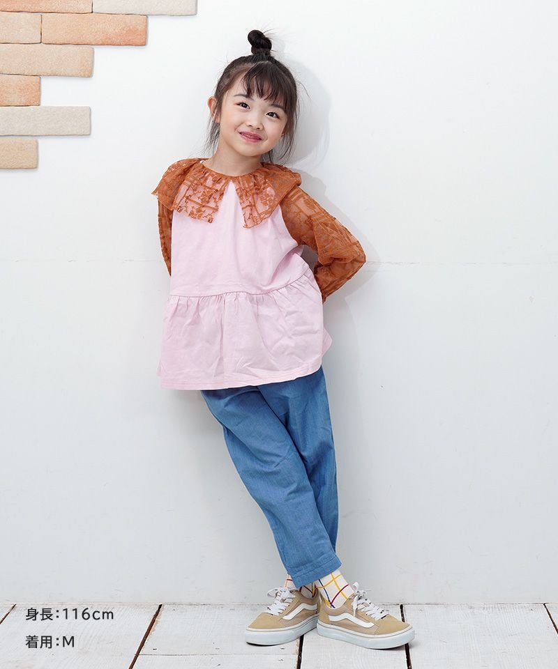 レースドッキングチュニック ｜ トップス ｜ 子供服のセレクトショップ