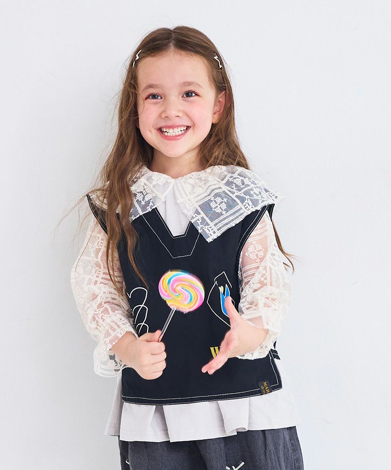 レースドッキングチュニック ｜ トップス ｜ 子供服のセレクトショップ