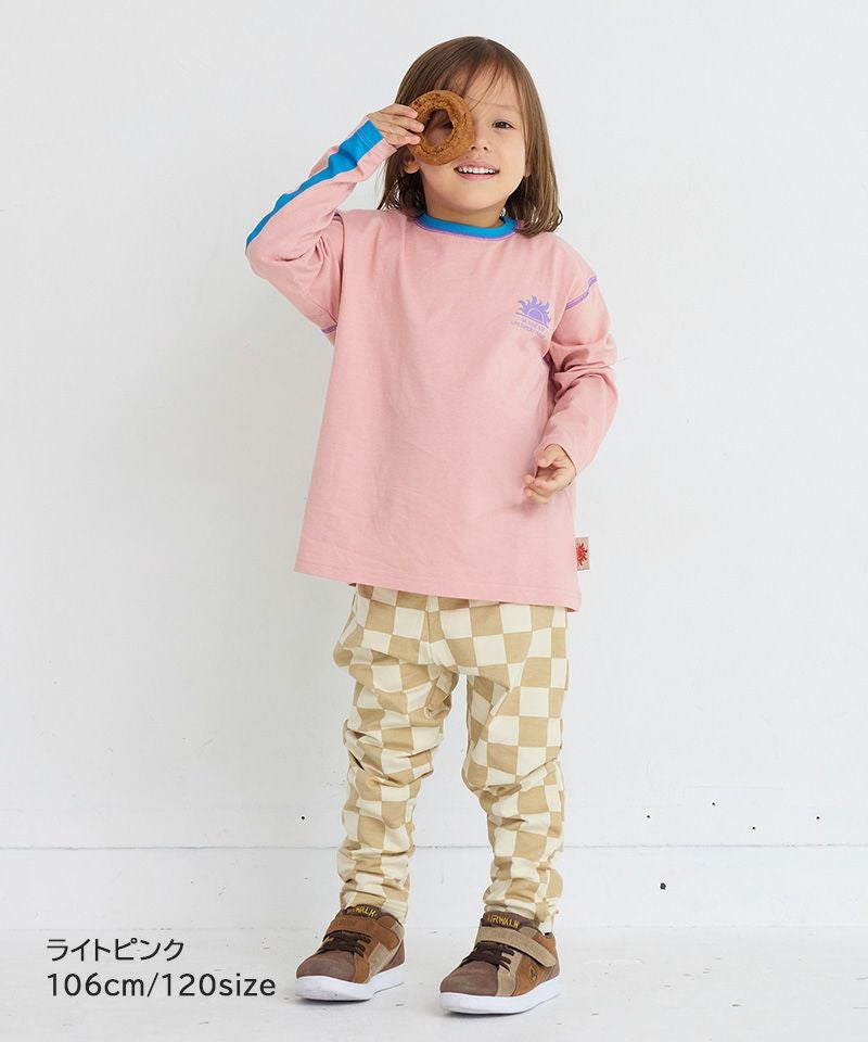 防汚加工ワンポイントラインスリ－ブロンT ｜ トップス ｜ 子供服の