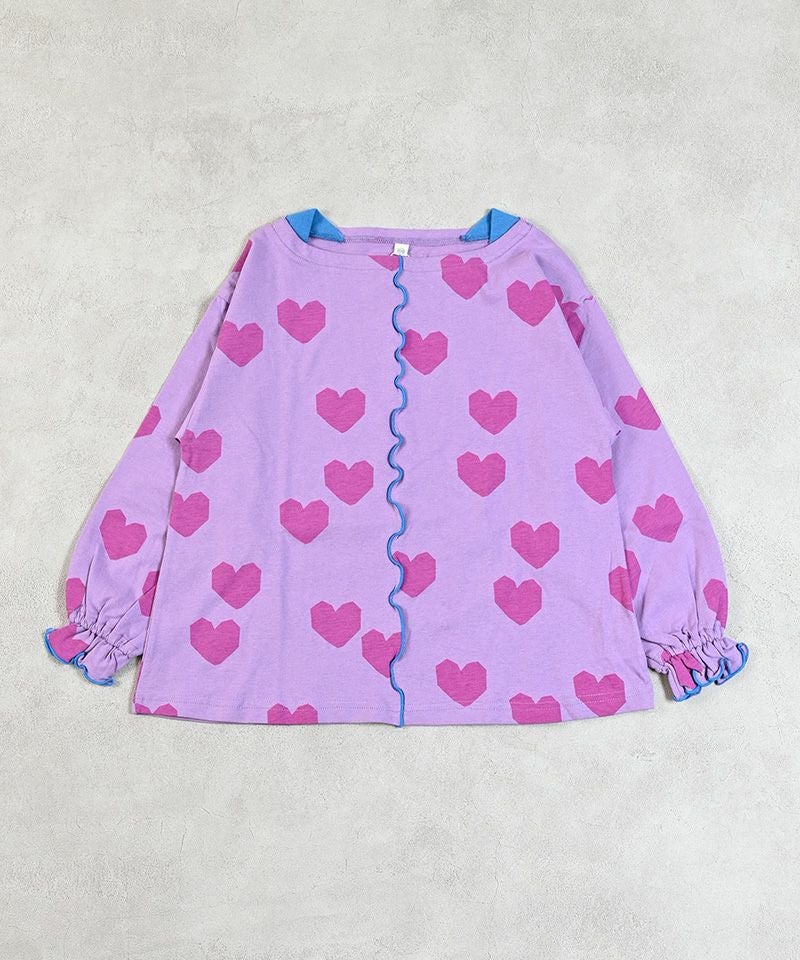 総柄フレアスリーブカットソー ｜ トップス ｜ 子供服のセレクト