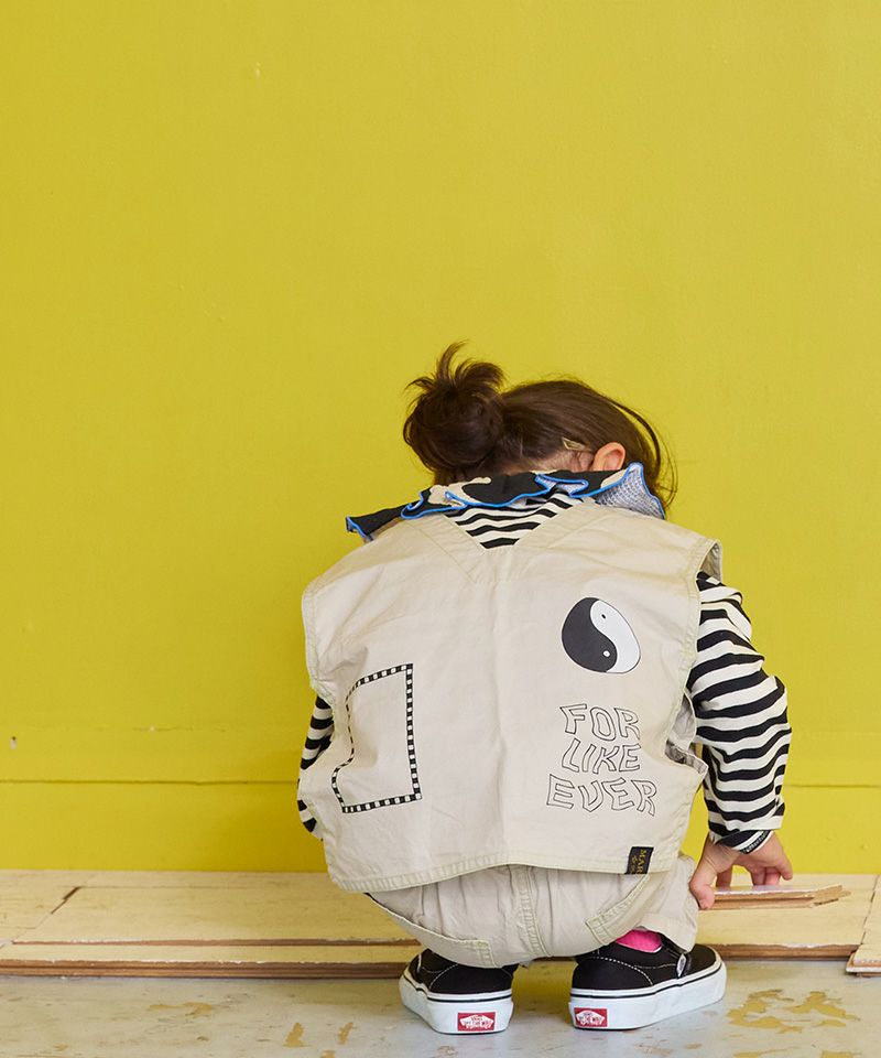 ツイルプリントベスト ｜ トップス ｜ 子供服のセレクトショップ