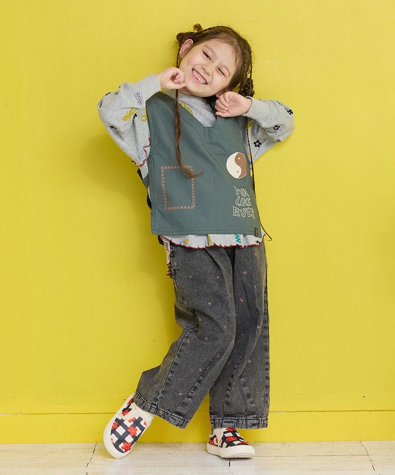 子供服 ツイルプリントベスト ｜ トップス ｜ 子供服のセレクトショップ