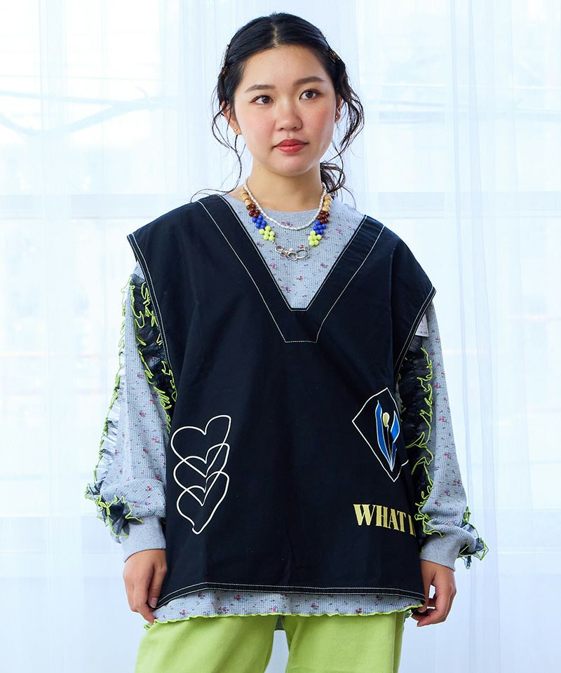 OGLINEN ベスト　サイズ36 ツイルプリントベスト／大人サイズ ｜ アウター・ジャケット ｜ 子供服