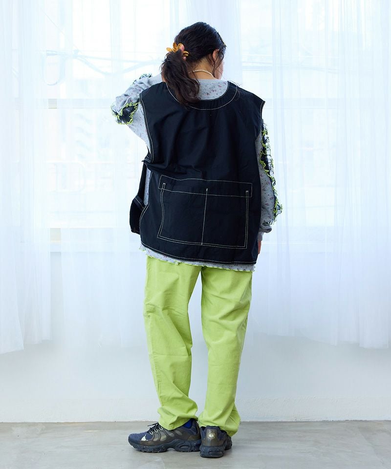 ツイルプリントベスト／大人サイズ ｜ アウター・ジャケット ｜ 子供服