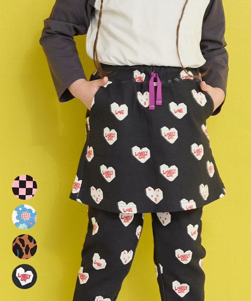 TIME SALE】総柄ストレッチミニスカート ｜ ボトムス ｜ 子供服の