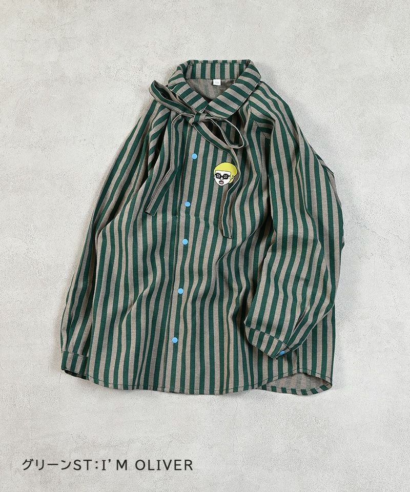 リボンタイラグランシャツ ｜ トップス ｜ 子供服のセレクトショップ