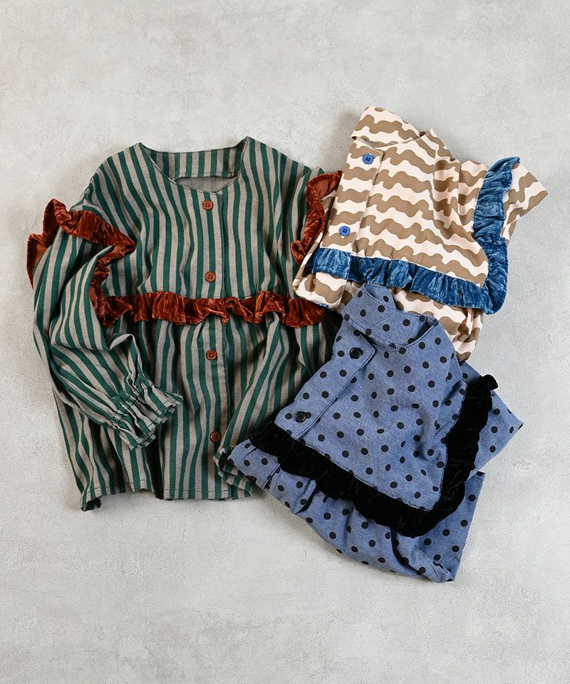 スクエアフリル2wayブラウス ｜ トップス ｜ 子供服のセレクトショップ