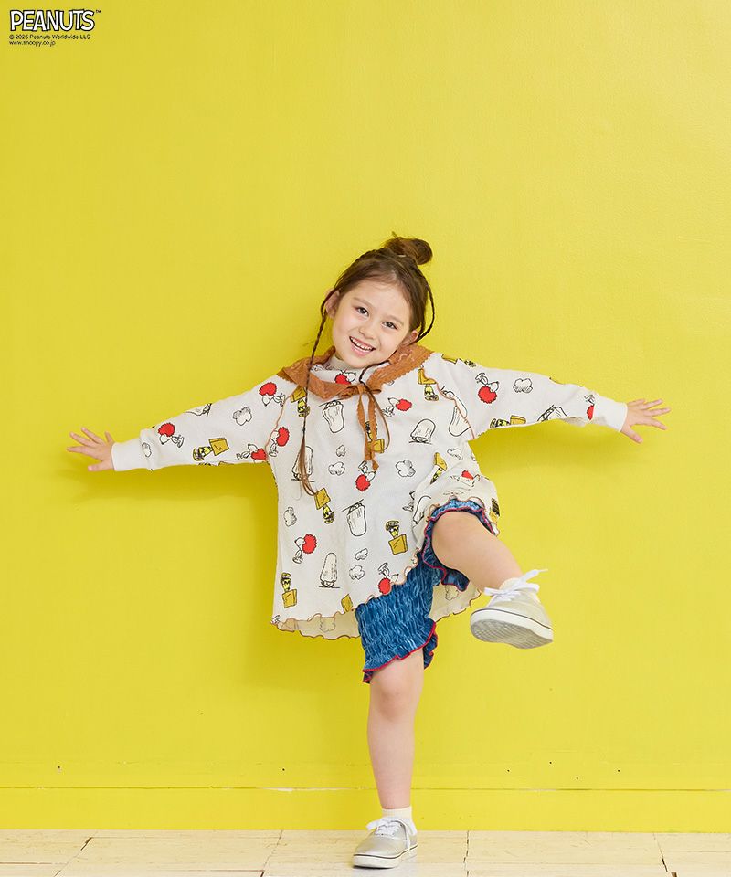 別注】スヌーピーワッフルビッグロンT ｜ トップス ｜ 子供服の