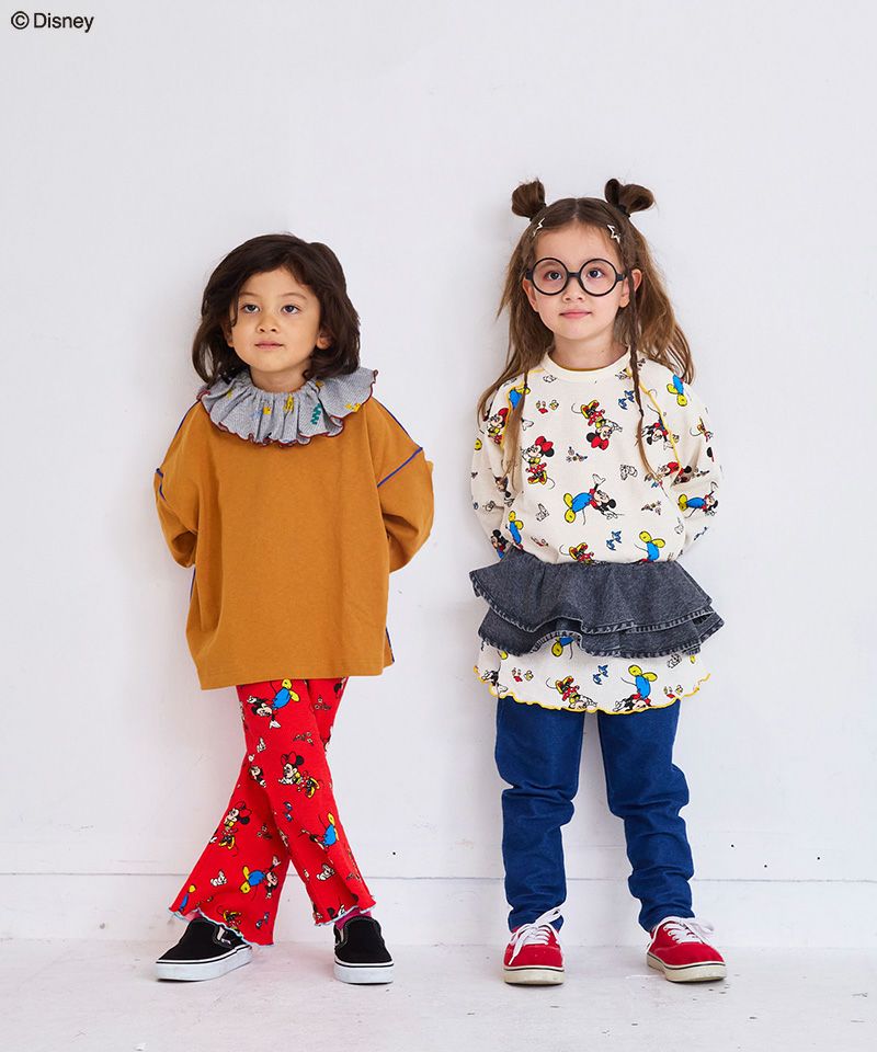 別注】ミッキーマウスワッフルフレアーパンツ ｜ ボトムス ｜ 子供服の