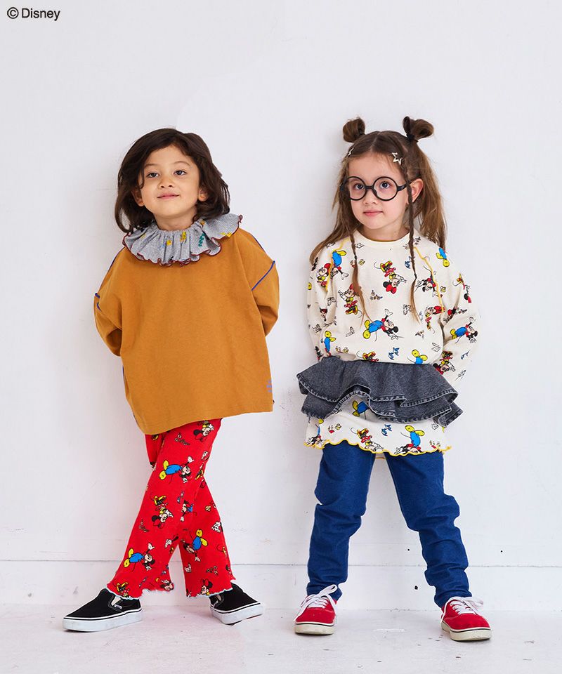 別注】ミッキーマウスワッフルフレアーパンツ ｜ ボトムス ｜ 子供服の
