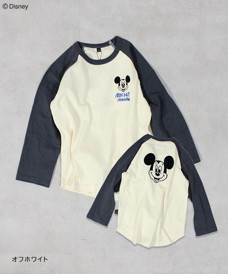 別注】ミッキーマウスラグランロンT ｜ トップス ｜ 子供服のセレクト