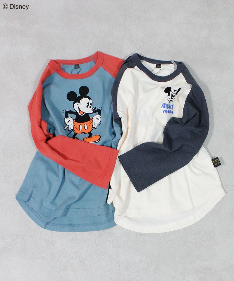 別注】ミッキーマウスラグランロンT ｜ トップス ｜ 子供服のセレクト