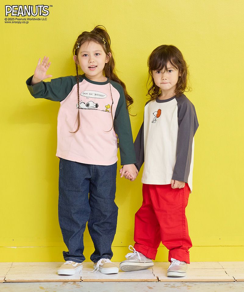 別注】スヌーピーラグランロンT ｜ トップス ｜ 子供服のセレクト