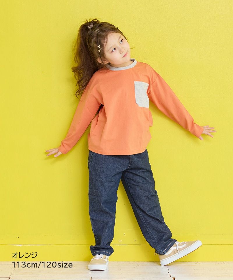 配色ポケットロンTee ｜ トップス ｜ 子供服のセレクトショップ