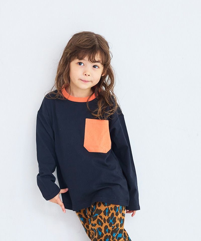 １着３５０円全４２着【新品まとめ売り】キッズ 選べる3色 カラフル×モノトーンボーダー ロングTシャツ ポケット付き 綿100% お洗濯してもよれにくい ビッグシルエット 大人 ボーダー 半袖T