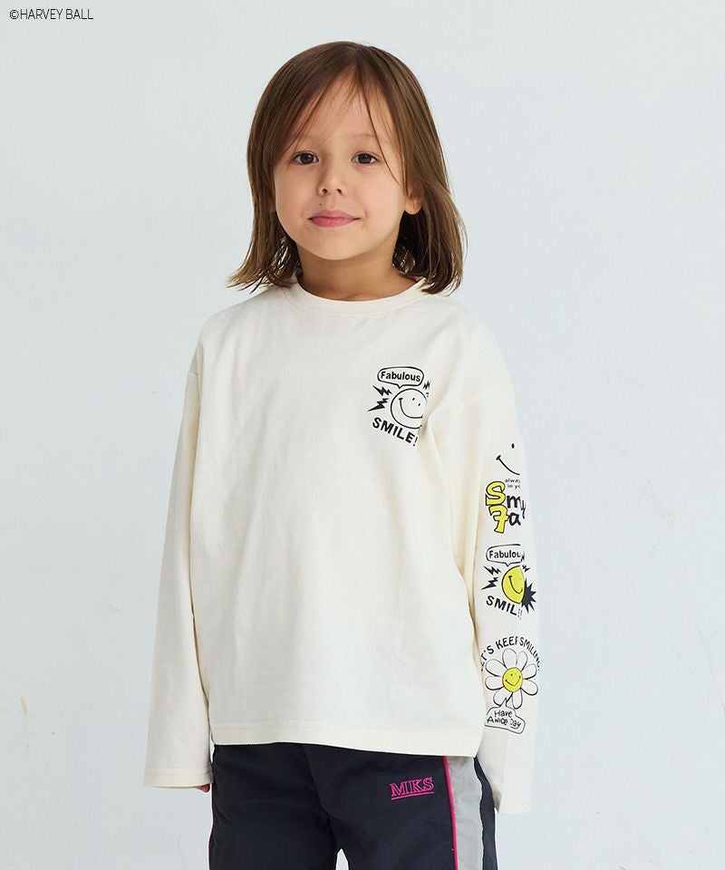 別注】SMILEY FACE プリントロンTee ｜ トップス ｜ 子供服のセレクト