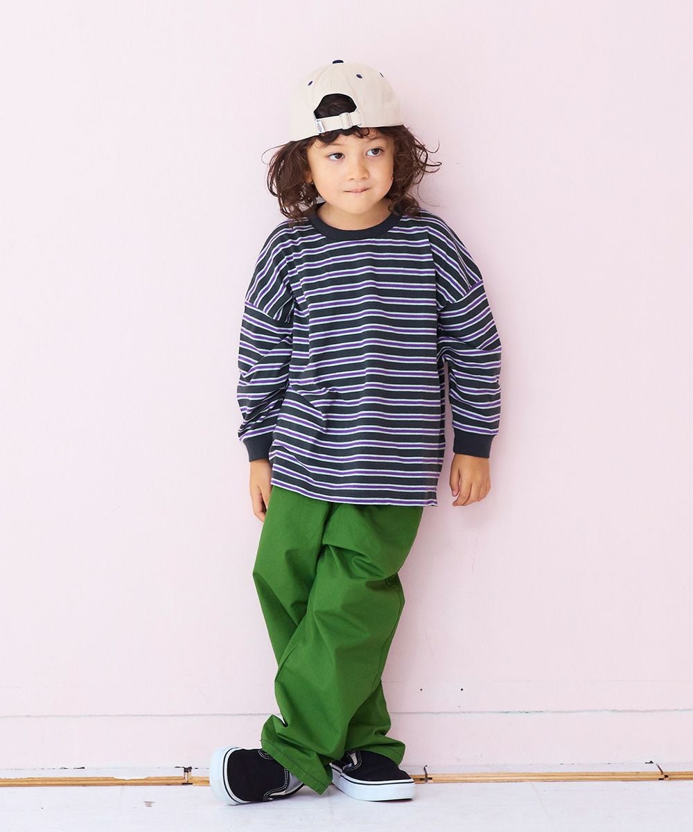 先染めマルチボーダーロンT ｜ トップス ｜ 子供服のセレクトショップ