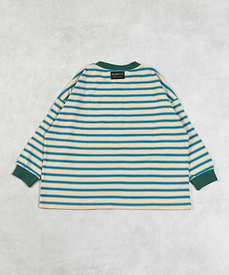 先染めマルチボーダーロンT ｜ トップス ｜ 子供服のセレクトショップ