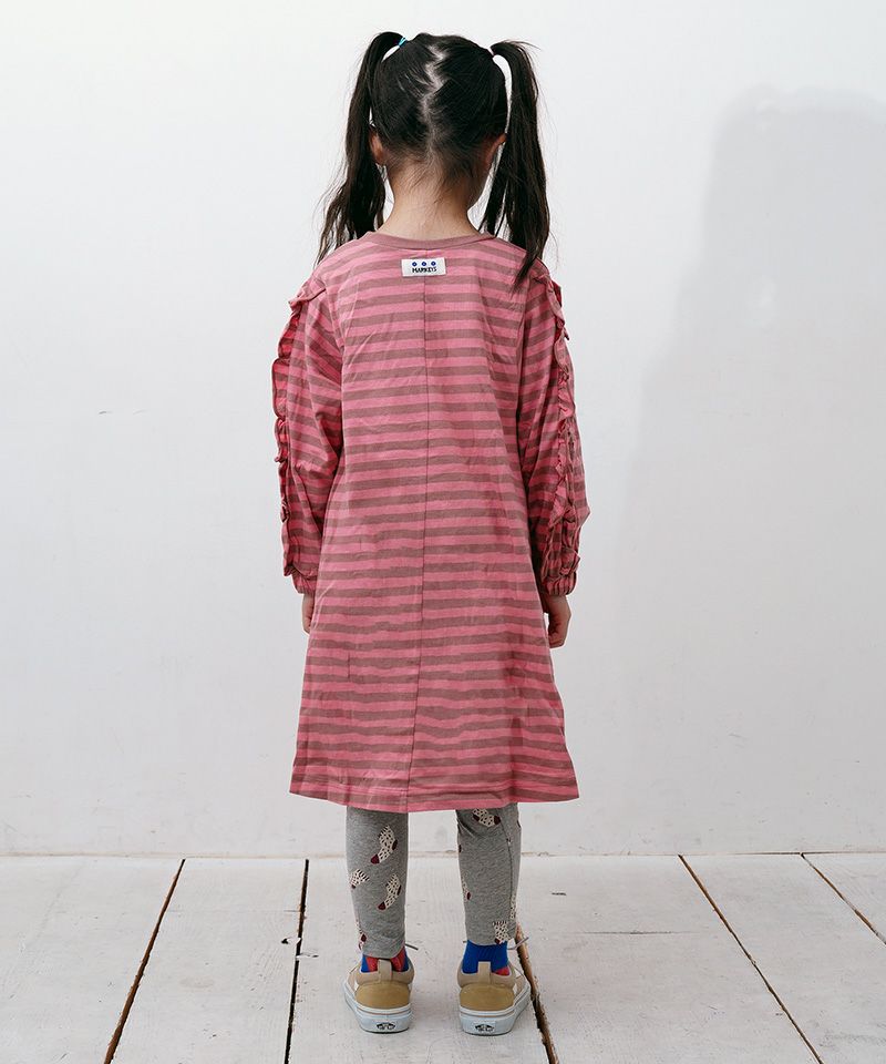 フリルスリーブボーダーワンピース ｜ ワンピース ｜ 子供服のセレクト