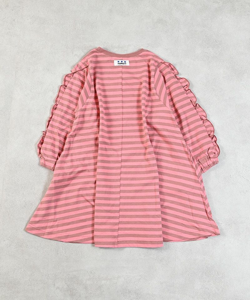 フリルスリーブボーダーワンピース ｜ ワンピース ｜ 子供服のセレクト