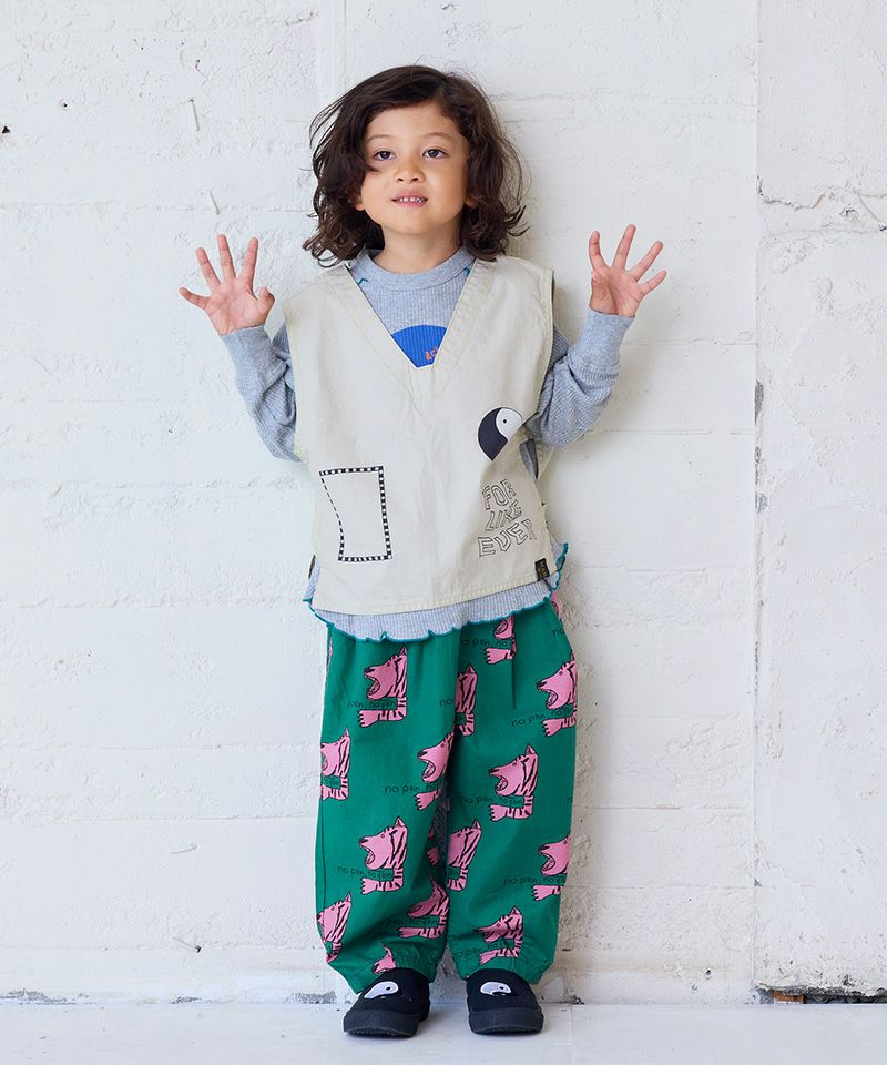 総柄ツイルバレルパンツ ｜ ボトムス ｜ 子供服のセレクトショップ