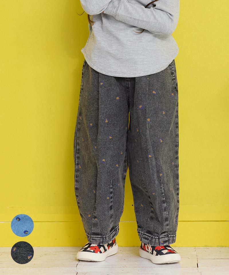 レオパードデニムコクーンタックパンツ ｜ ボトムス ｜ 子供服の